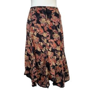 Vintage ECI New York Silk Midi Skirt